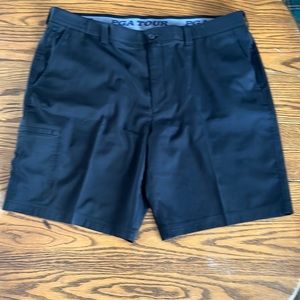 PGA Tour Black Golf shorts 42 waist 10” inseam
